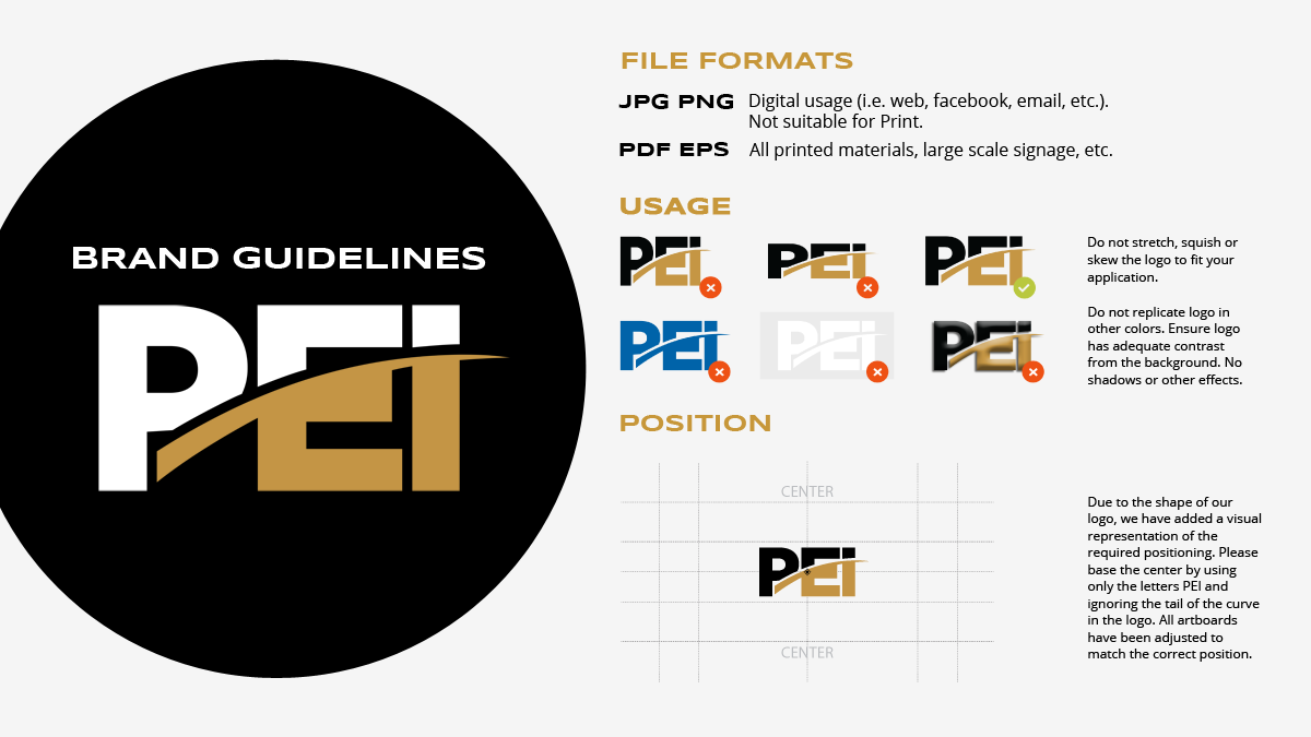 PEI logo usge
