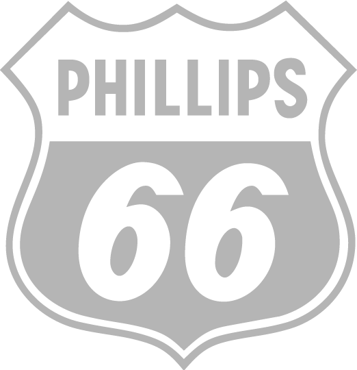 A phillips 66 sign on a white background