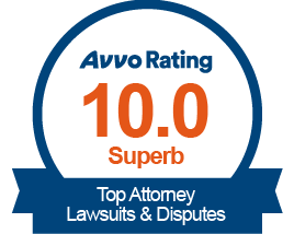 Attorney Badge — Avvo 10 Out of 10 Rating in Charlotte, NC