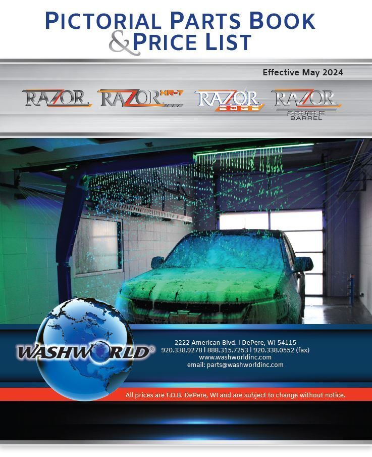 Cover of Washworld's 2024 Touch-Free Parts & Price List book