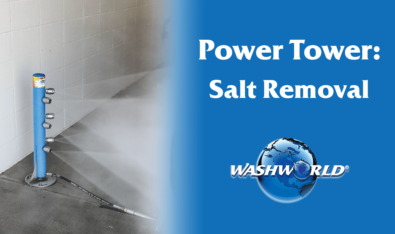 Washworld Power Tower Wheel Cleaner® Removes Salt