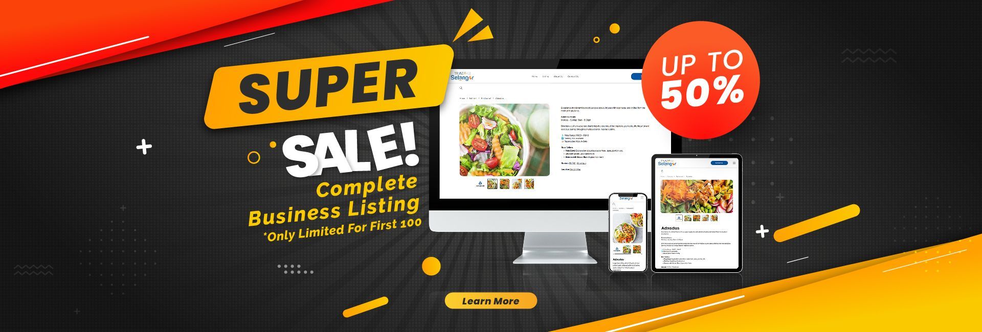 Trade42 Selangor promo banner: Up to 50% off for local businesses – Join now!