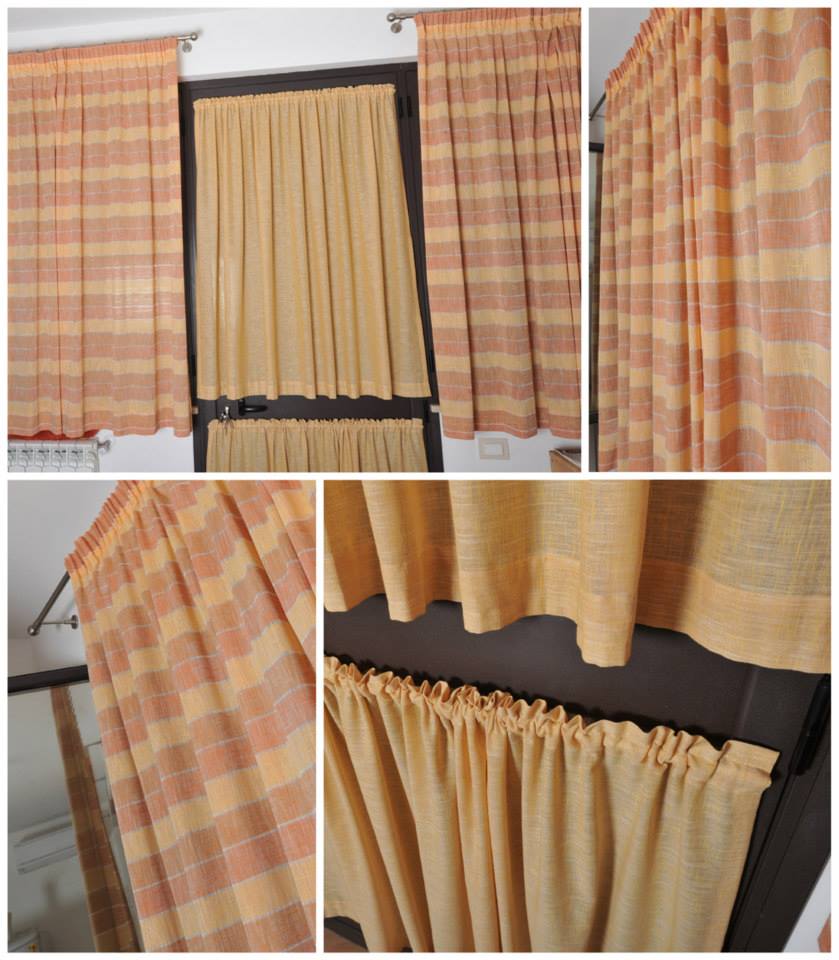 tenda a scacchi in cotone