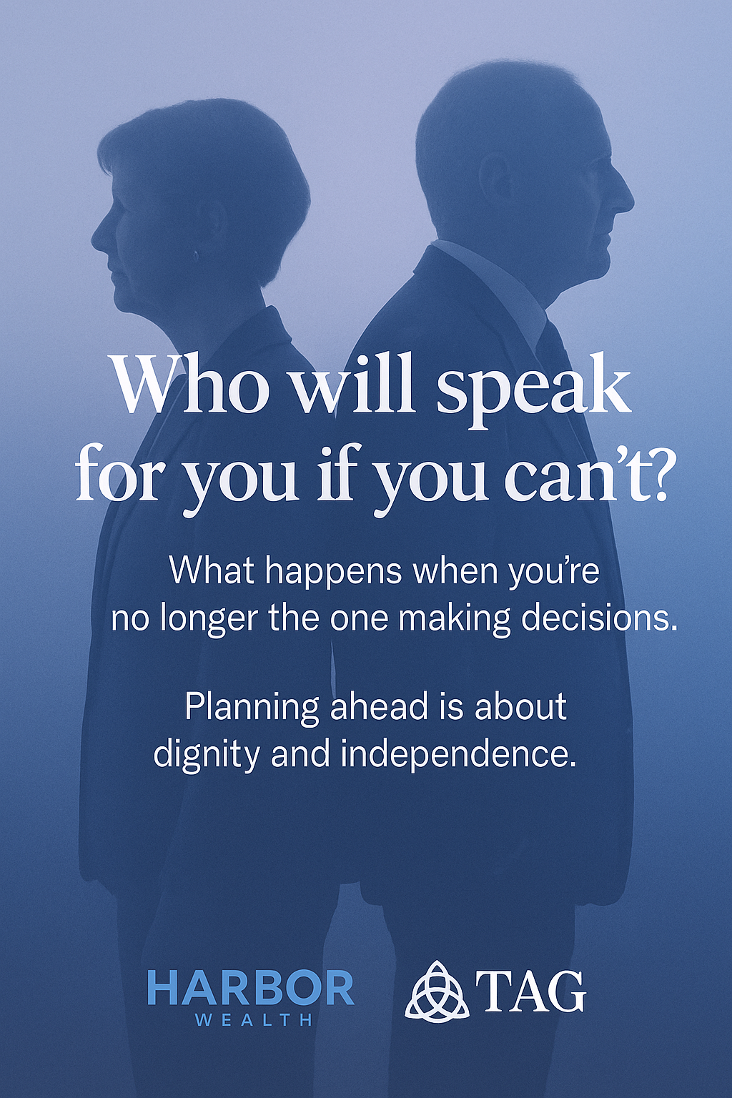 A poster that says who will speak for you if you can 't