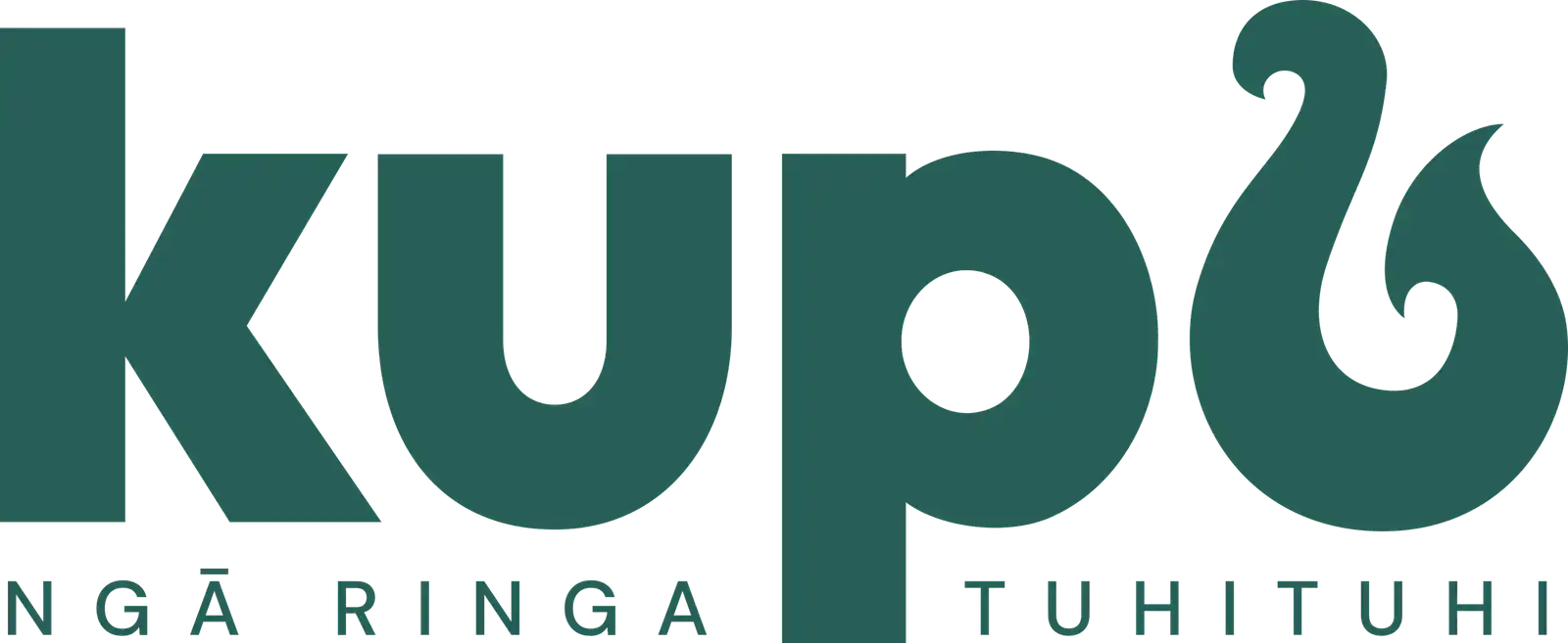 KUPU Logo Nau mai whakakao mai ki KUPU.