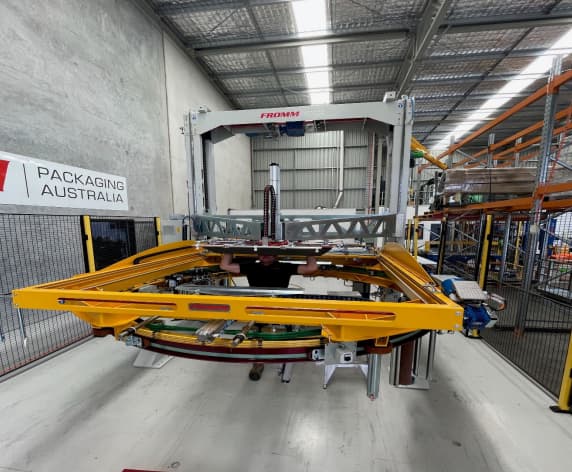 High Speed Double Tier Pallet Wrapper — API Engineering in Charmhaven, NSW