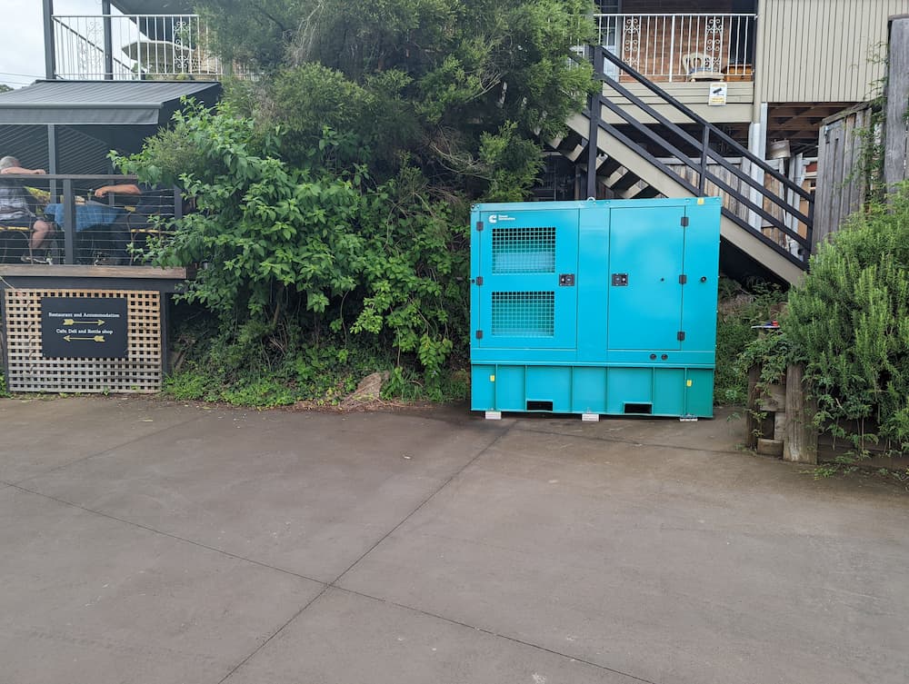 Generator Installed at the Back of Restaurant — API Engineering in Charmhaven, NSW