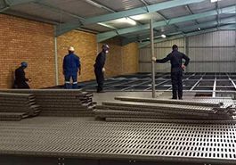 Mezzanine steel Flooring  at Storequip (see image )