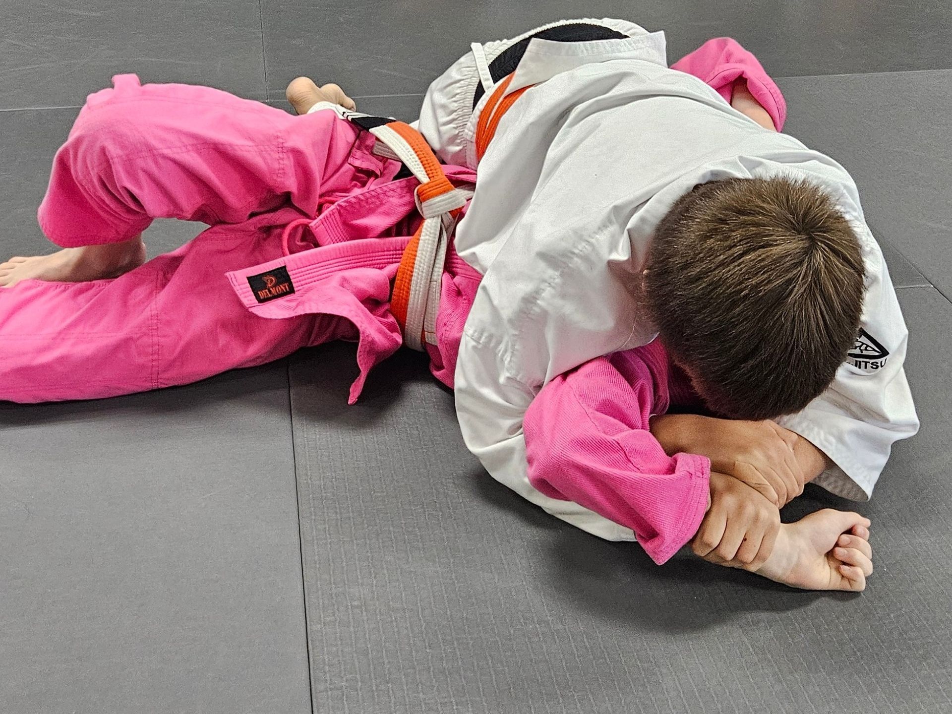 Beginners drilling Jiu-Jitsu basics at Centerline Jiu-Jitsu Chandler in Chandler, AZ.