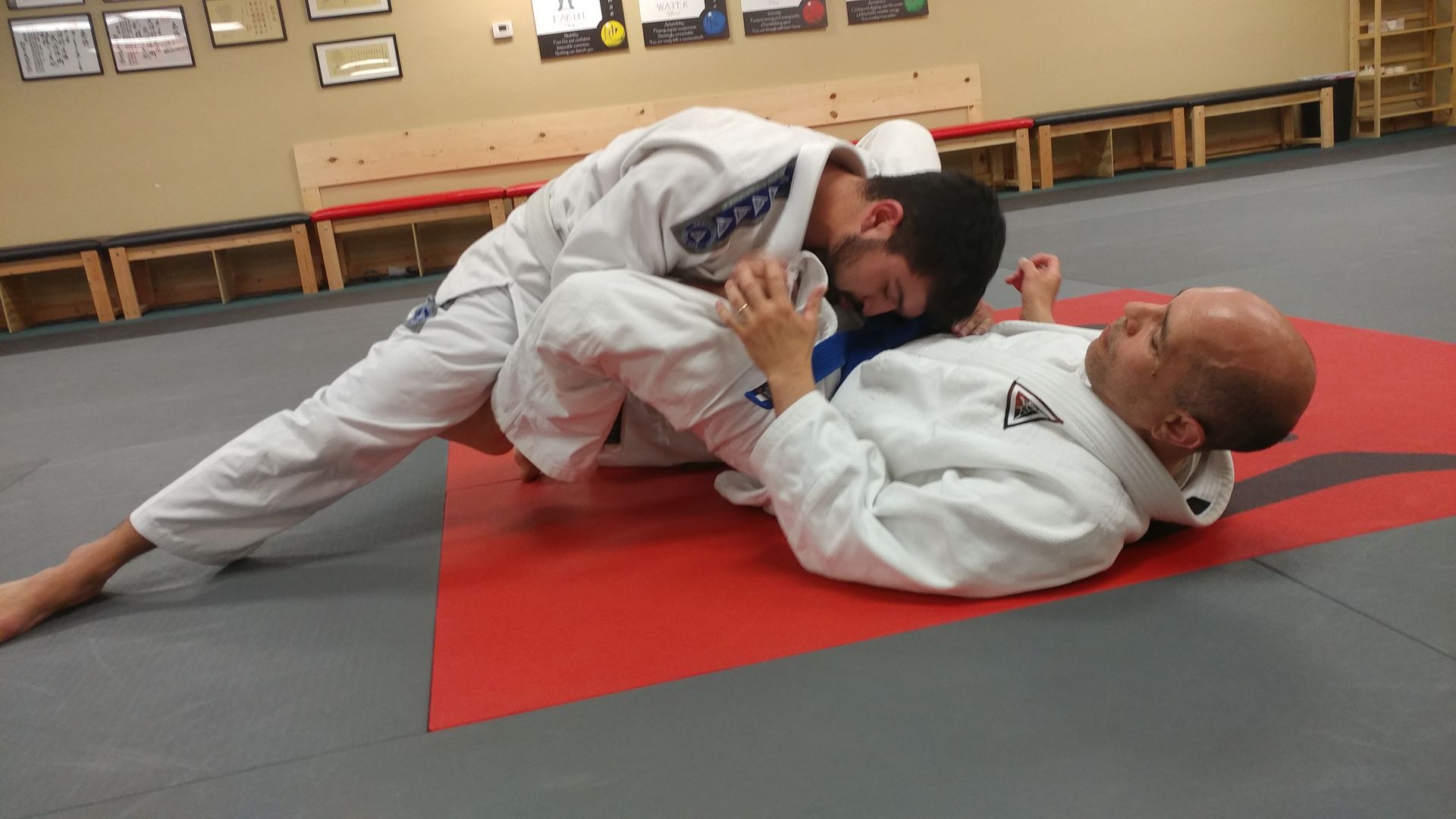 Beginners drilling Jiu-Jitsu basics at Centerline Jiu-Jitsu Chandler in Chandler, AZ.
