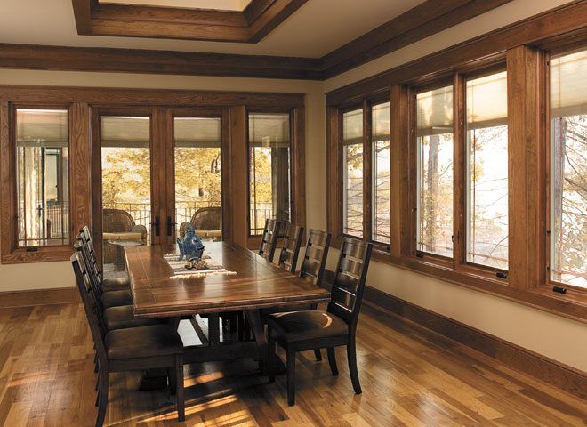Wooden Dining Room — Roofing And Siding in Toledo, OH