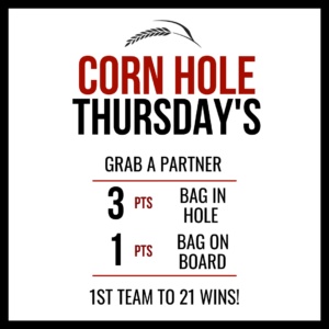 Corn Hole Thursdays