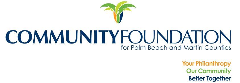The logo for the community foundation for palm beach and martin counties