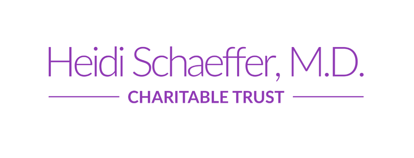 The logo for heidi schaeffer , m.d. charitable trust