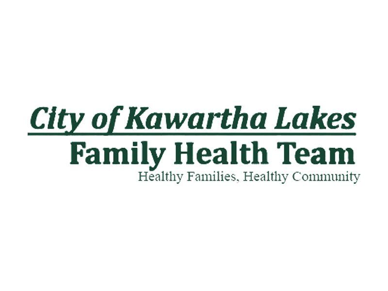Logo for the City of Kawartha Lakes Family Health Team with the slogan 