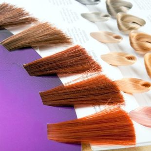 Hair color samples for long or short hair