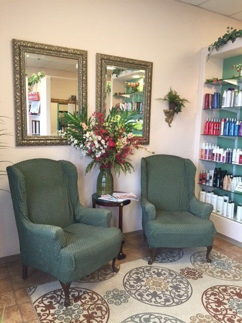 Our inviting waiting area in our salon, while you wait for nail and beauty appointments 
