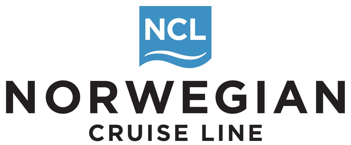 Ncl norwegian cruise line logo on a white background