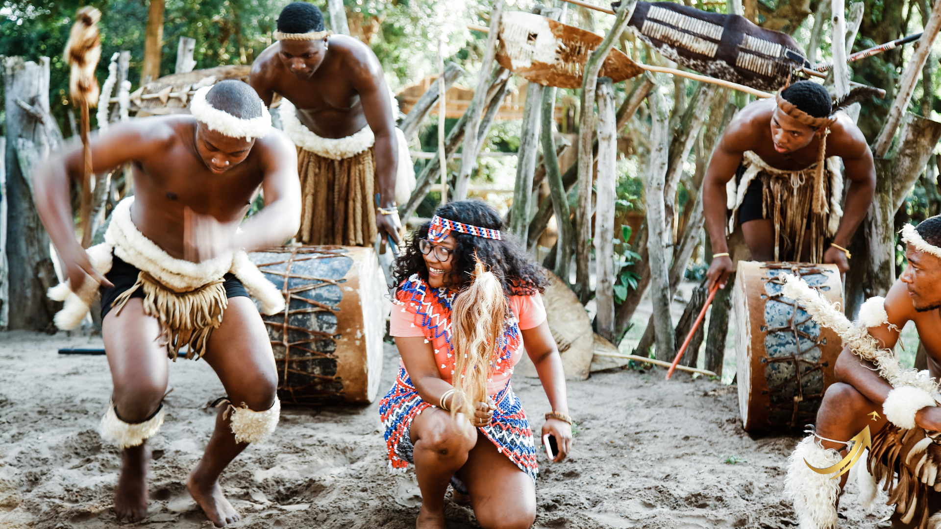Women participating in a cultural experience