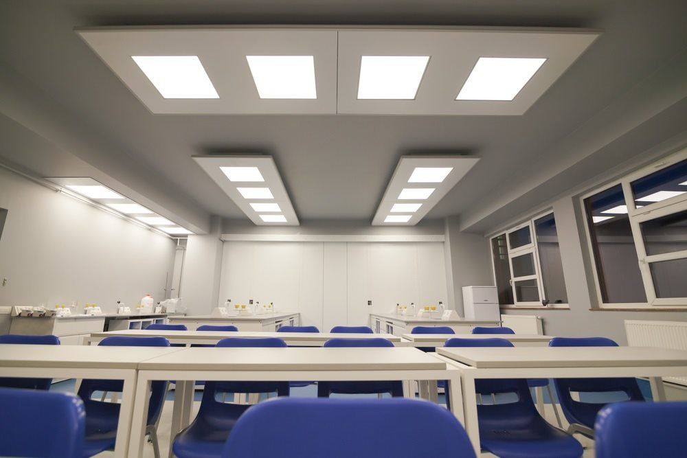 Classroom with Lighting — Electrical Services  in Jensen, QLD