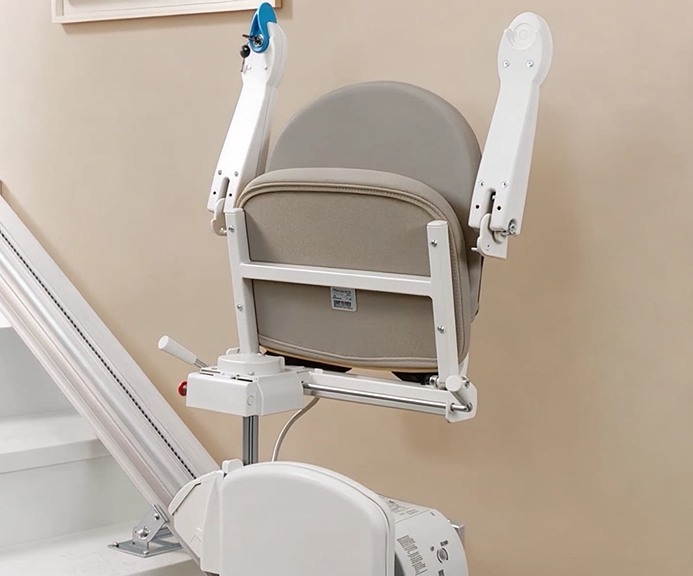 Old stairlift being safely removed from a Liverpool home by certified engineer 