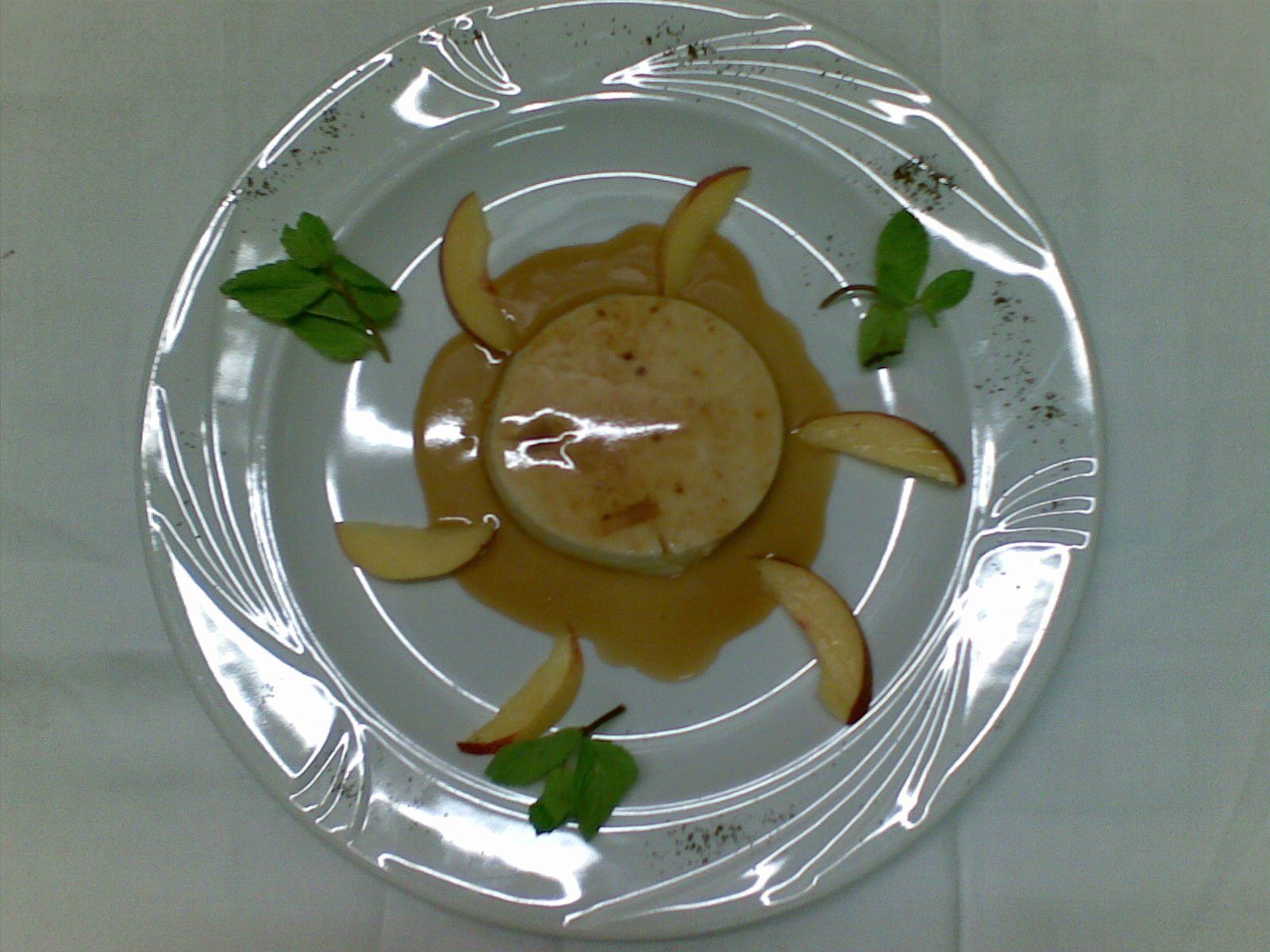 dessert con le pesche