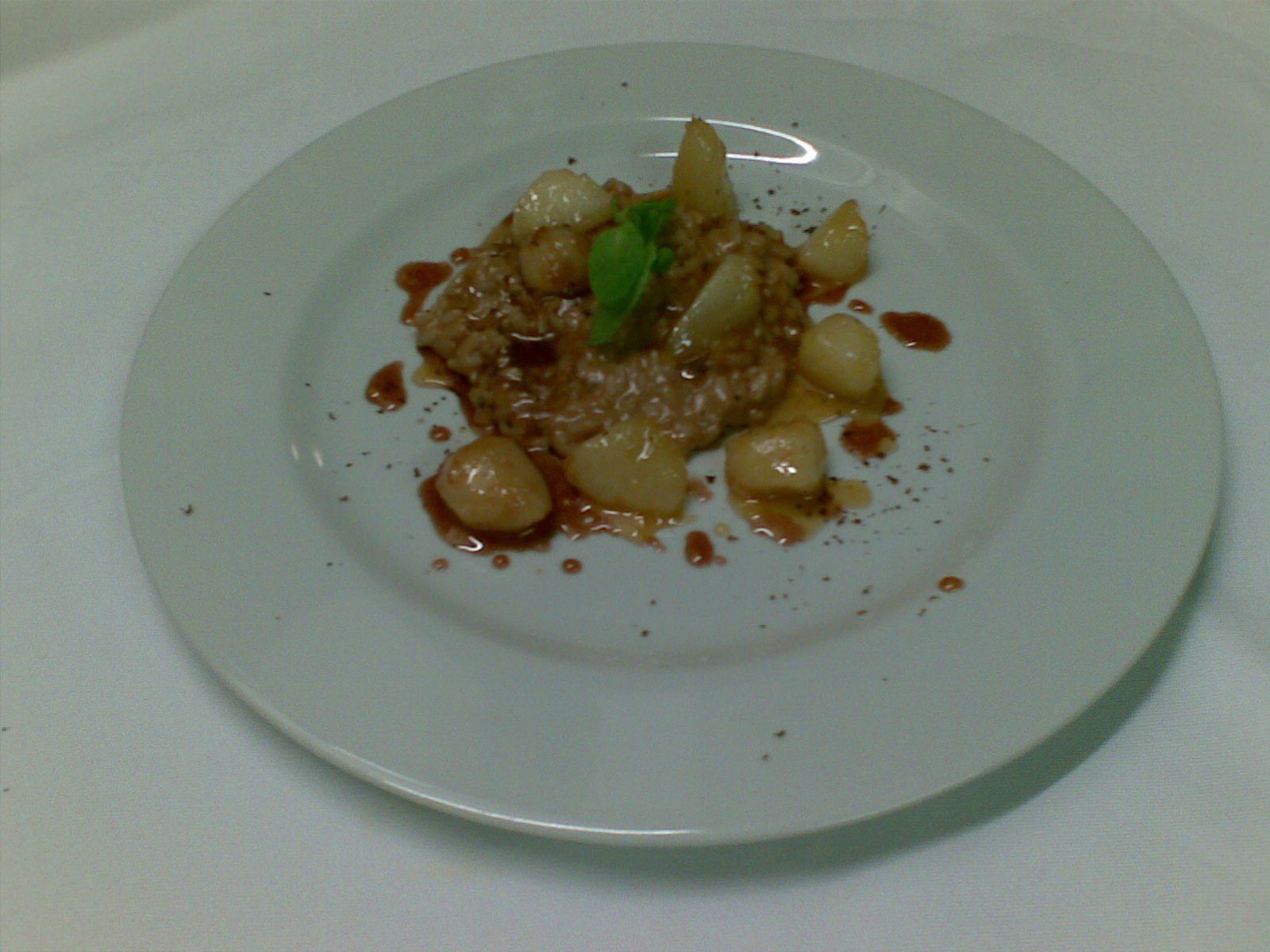 risotto con impiattamento gourmet