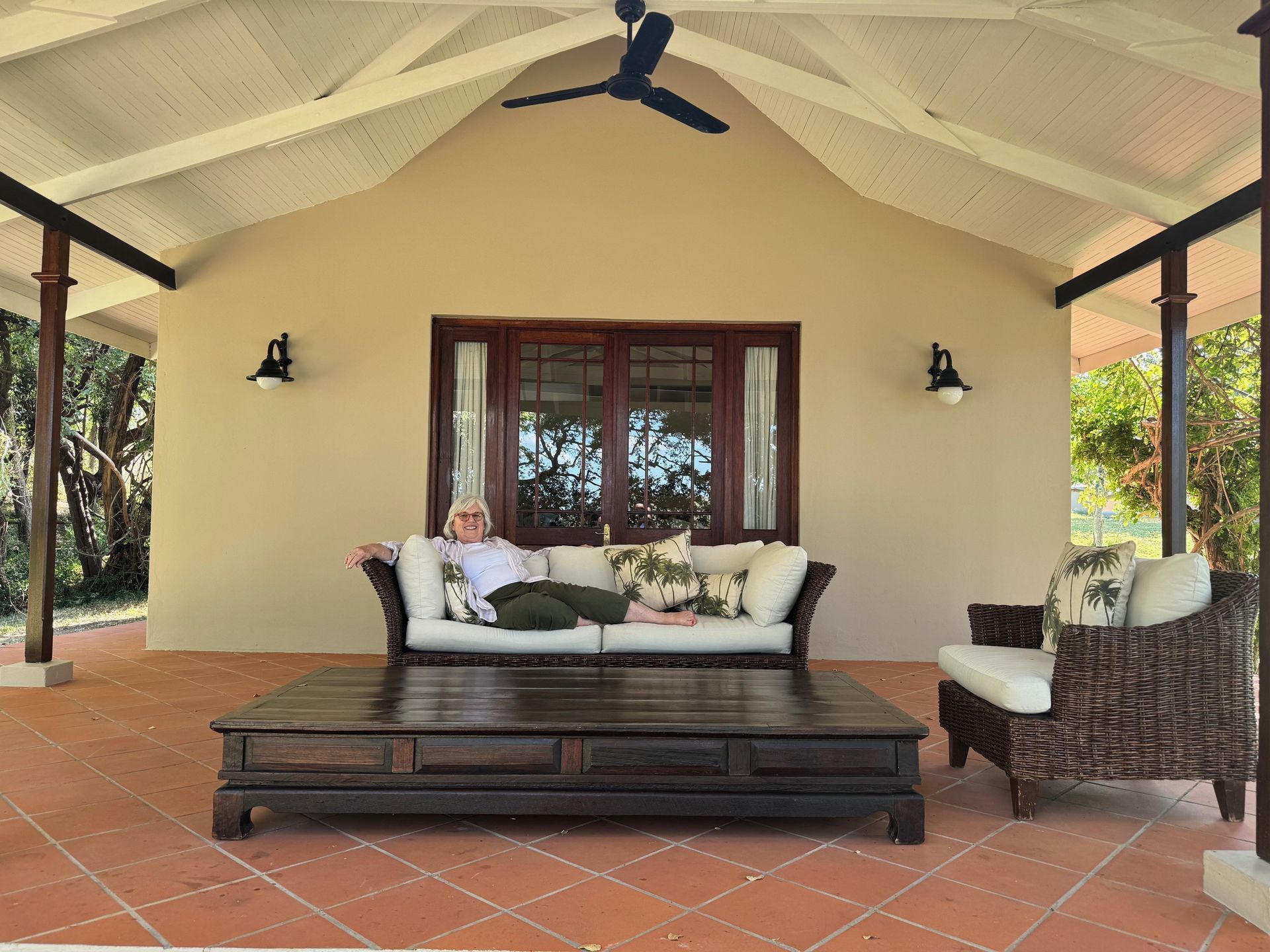 Relaxing at the Lower Zambezi River