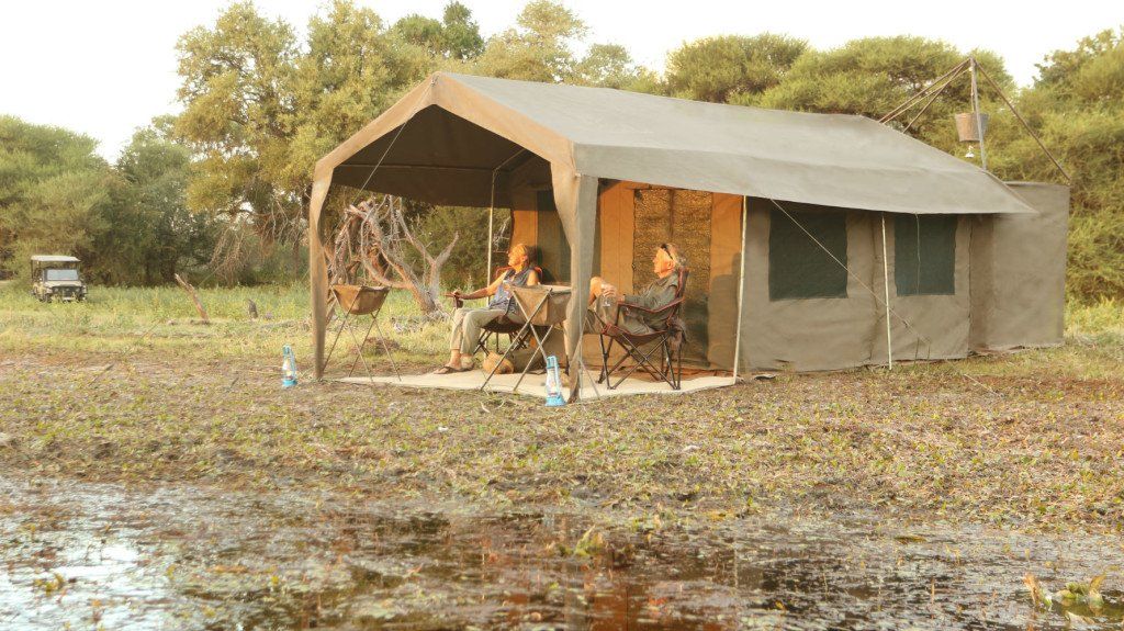 Safari tent with ensuite bathroom