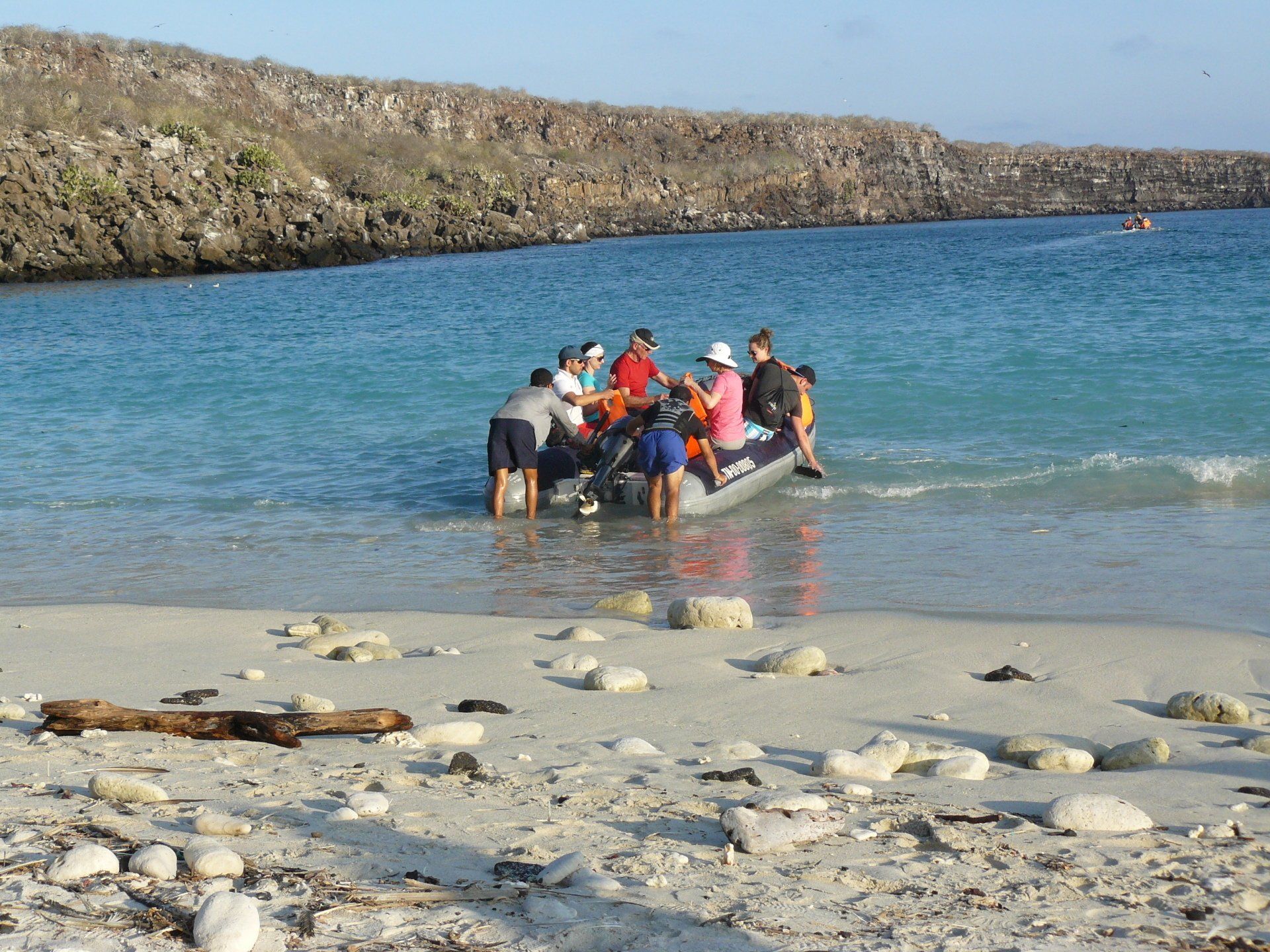 Galapagos cruise, zodiac ride