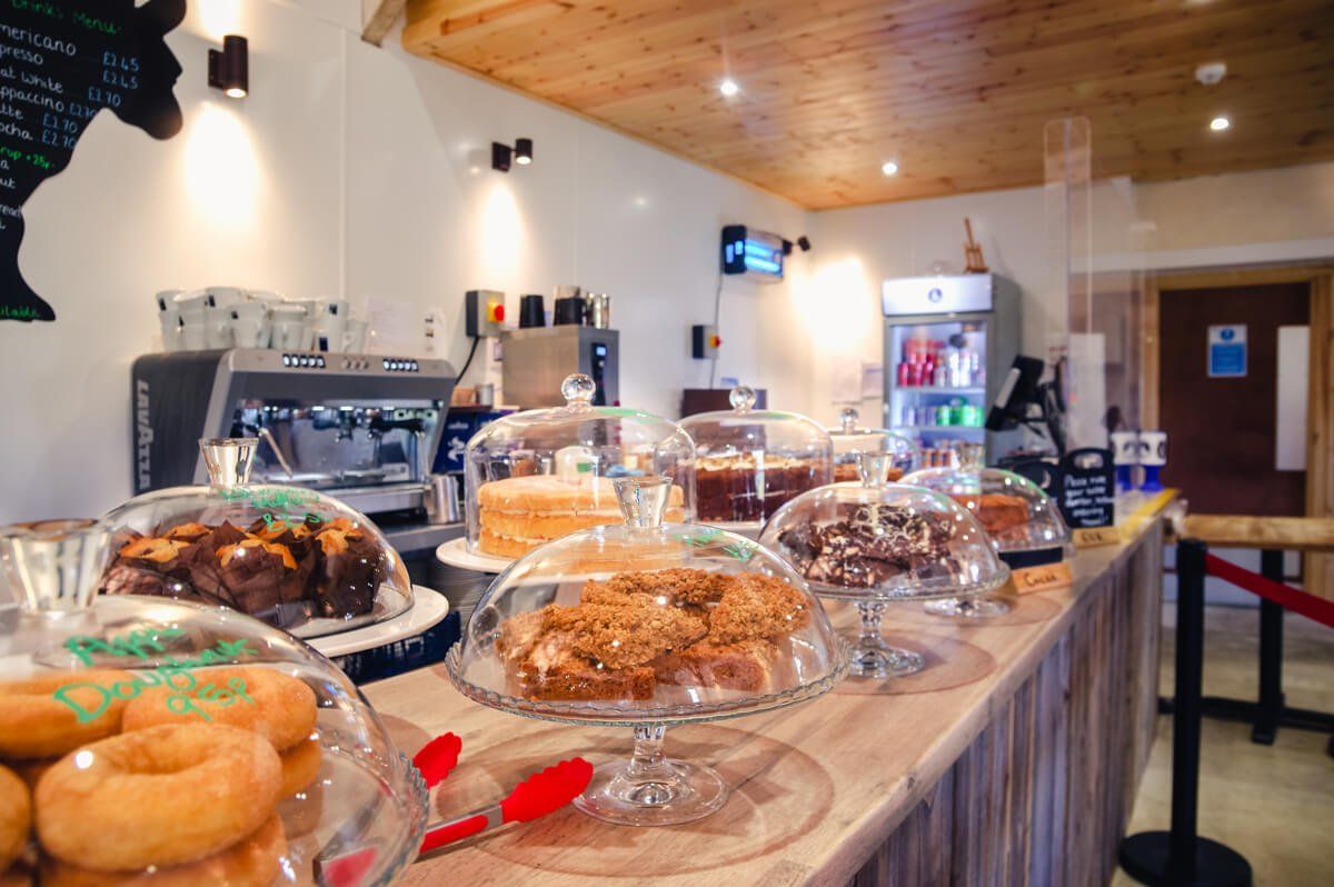 A delicious selection of hot and cold snacks, cakes and savoury goodies.