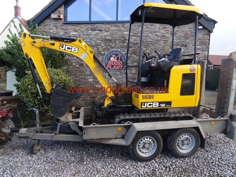 JCB 16C MINI DIGGER WITH TRAILER