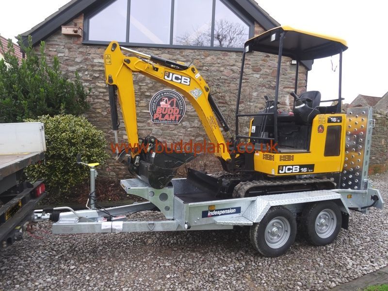 JCB 16C MINI DIGGER WITH TRAILER
