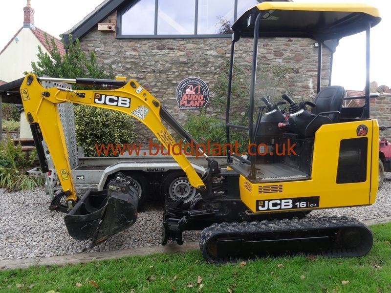 JCB 16C-1 1.6T MINI DIGGER WITH PLANT TRAILER