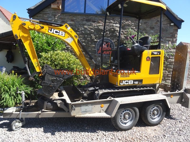 JCB 16C MINI DIGGER WITH PLANT TRAILER