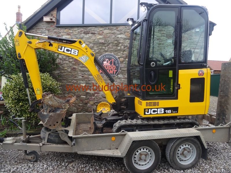 JCB 16C MINI DIGGER WITH TRAILER