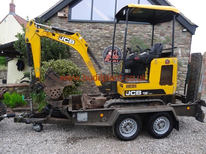 JCB 15C-1 MINI DIGGER WITH TRAILER