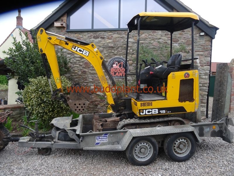 JCB 15C-1 MINI DIGGER WITH TRAILER