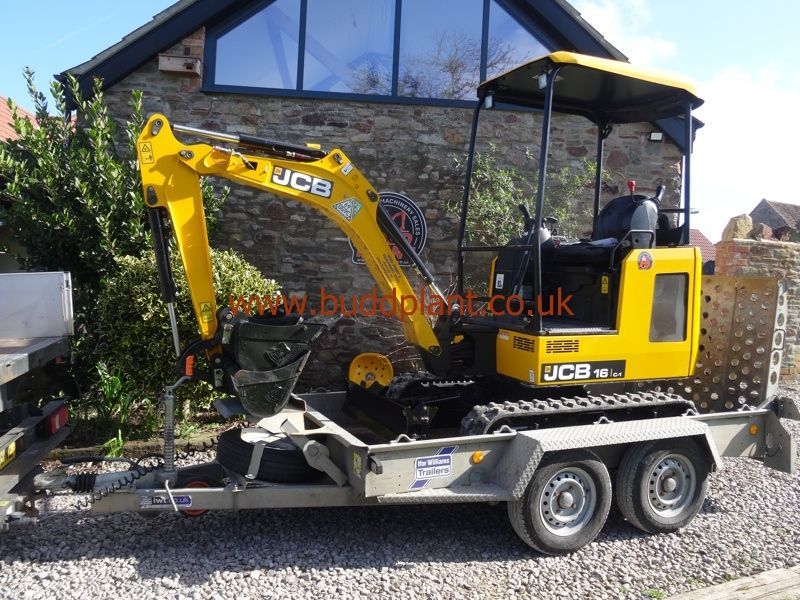 JCB 16C MINI DIGGER WITH TRAILER