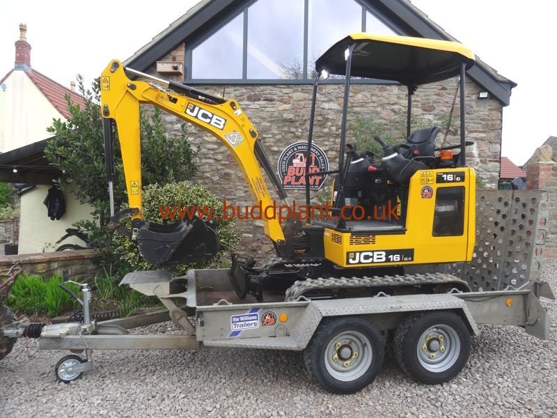 JCB 16C-1 MINI DIGGER WITH PLANT TRAILER