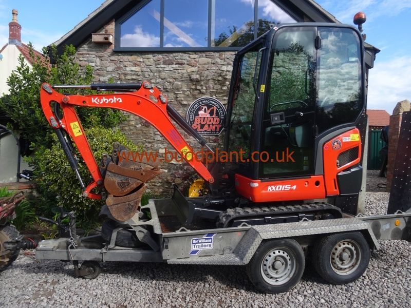KUBOTA KX015-4 MINI DIGGER WITH TRAILER
