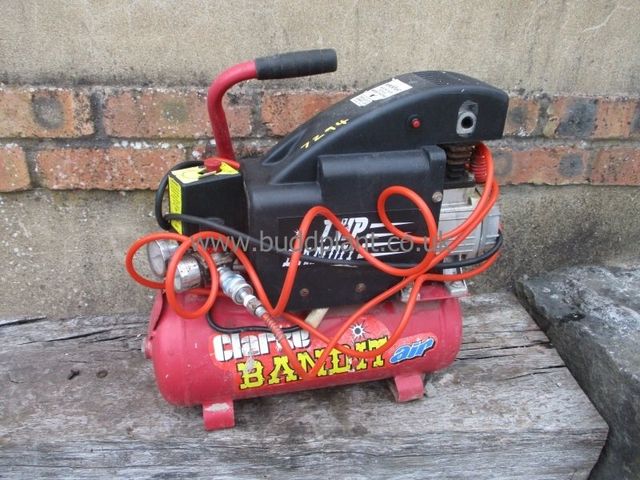 Clarke Bandit 1hp Air Compressor with 20 metre hose reel, in Bournemouth,  Dorset