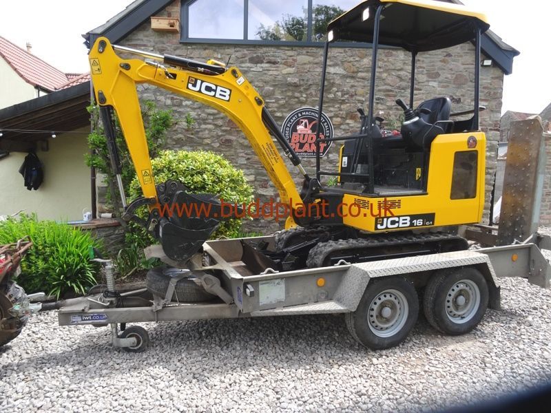JCB 16C-1 MINI DIGGER WITH PLANT TRAILER