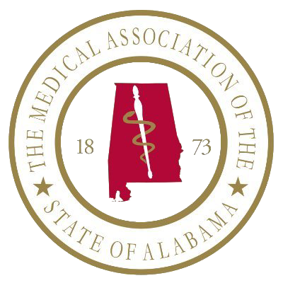 The seal of the medical association of the state of alabama