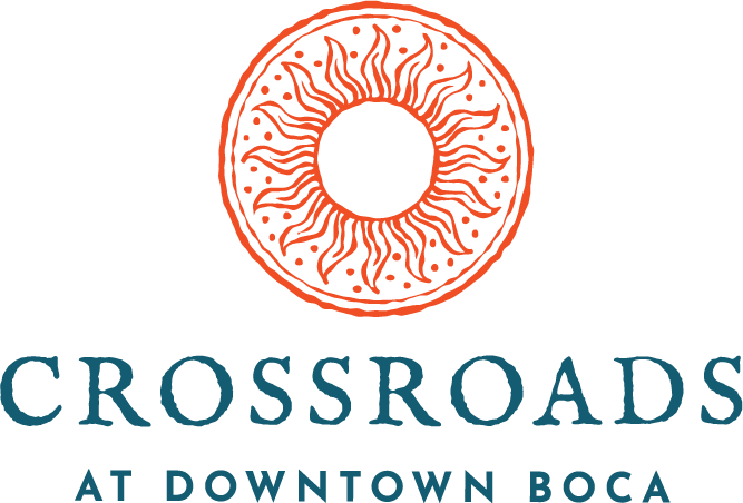 The Crossroads at Downtown Boca logo.