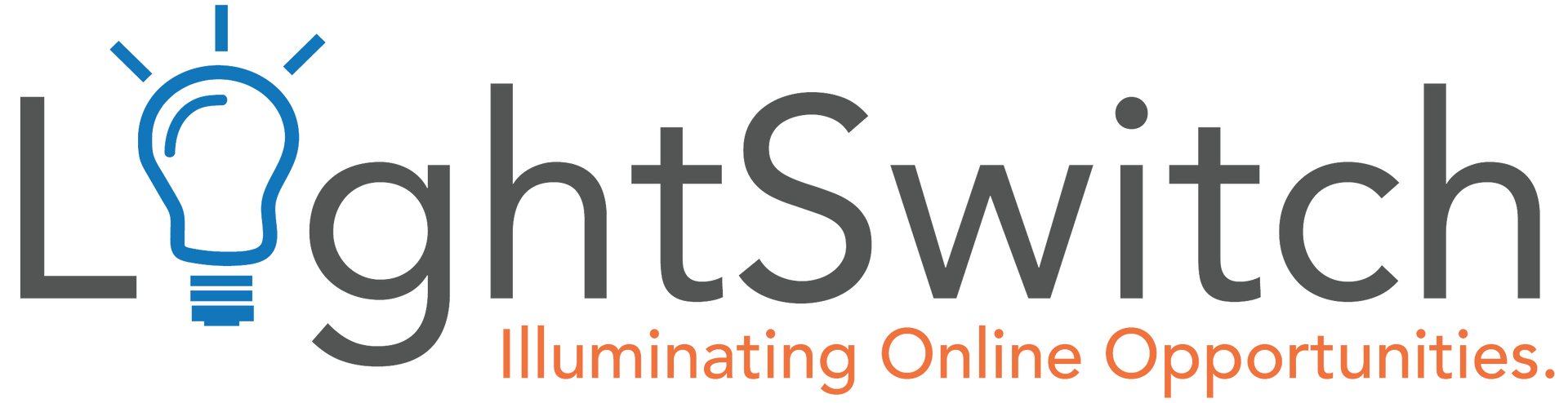 The logo for lightswitch illuminating online opportunities