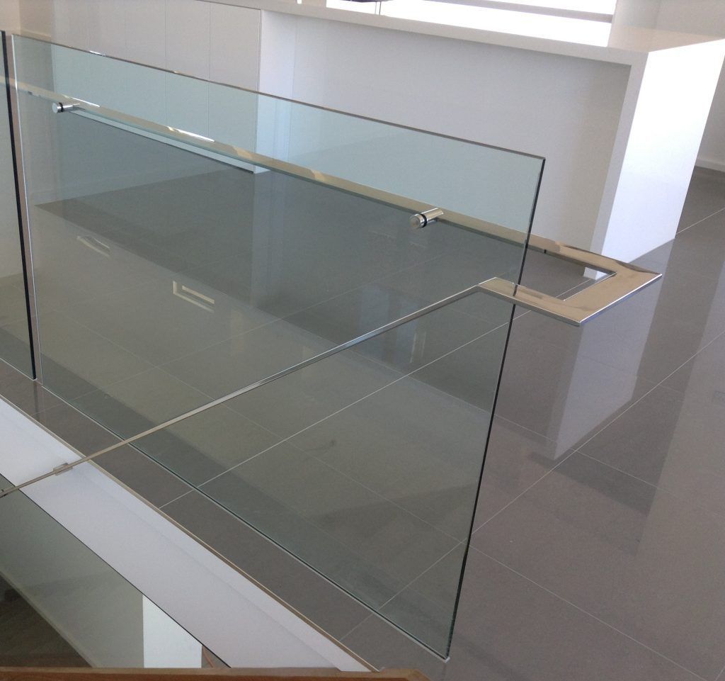 A Staircase with A Glass Railing and A Mirrored Floor — Star Glass Design Pty Ltd in Mayfield, NSW