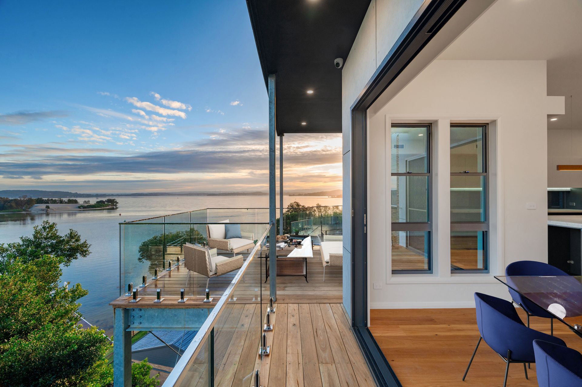 A Balcony With A View Of the Ocean — Star Glass Design Pty Ltd in Mayfield, NSW