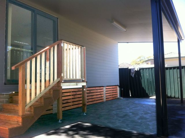 porch of granny flat