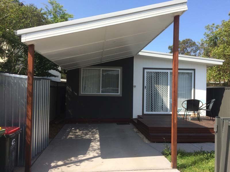 small home with car roof